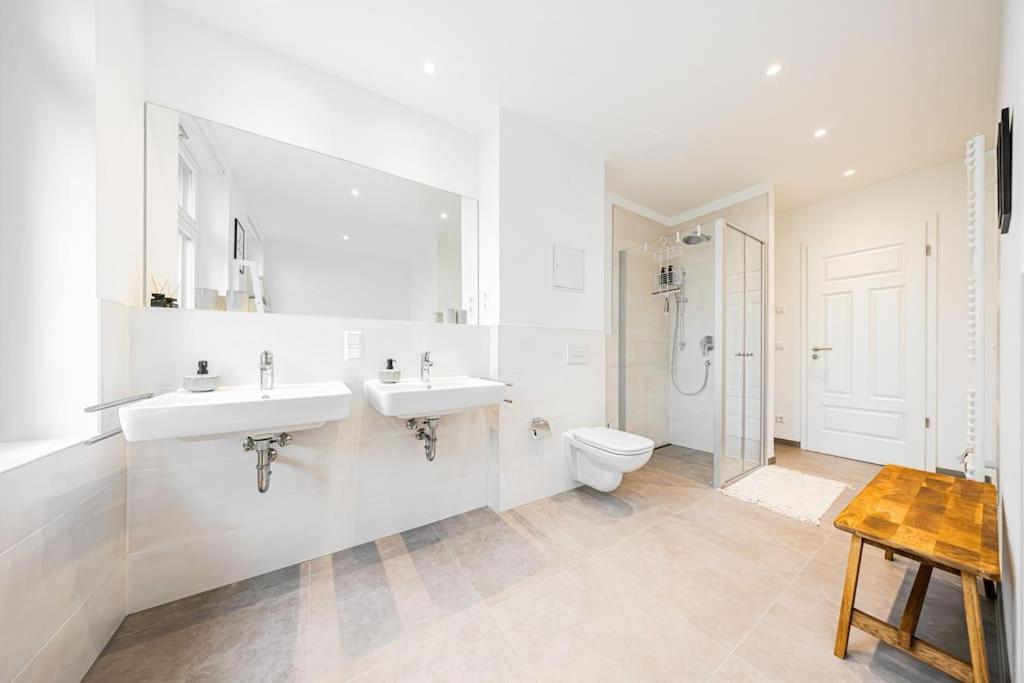 לייפציג Stylisches Zentrales City-Apartment Mit 2 Balkonen מראה חיצוני תמונה